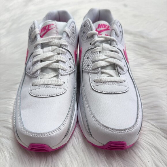 Nike Air Max 90 Low Running Shoes White Pink HF6358-101 VNDS GS Sz 5.5/WMNS 7 - Picture 2 of 7